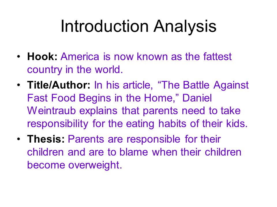 Introduction to cooking essay